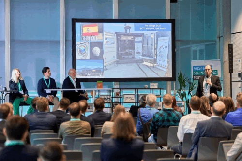 Vortrag und Paneldiskussion beim Austrian 3D Printing Forum 2026.